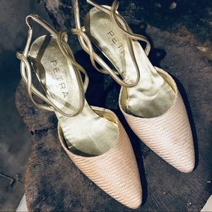 Neutral vintage heels 90s